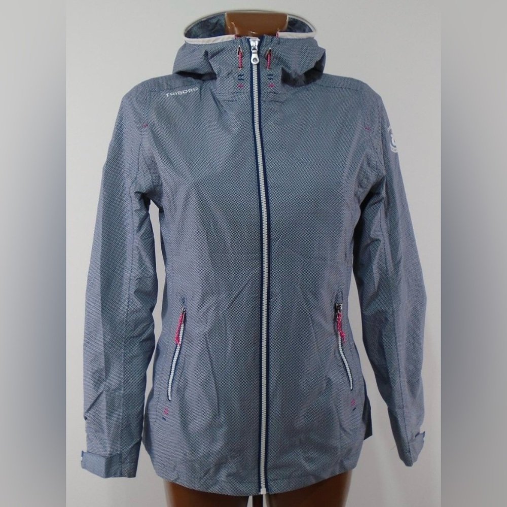 Women's Tribord Blue Florida Quay Yacht Club Sailing Jacket Size Medium